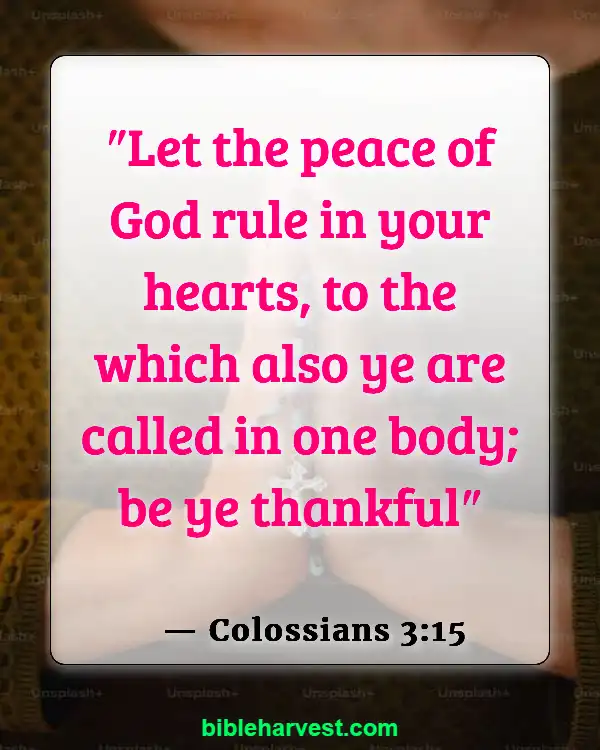Bible Verses About Sadness (Colossians 3:15)