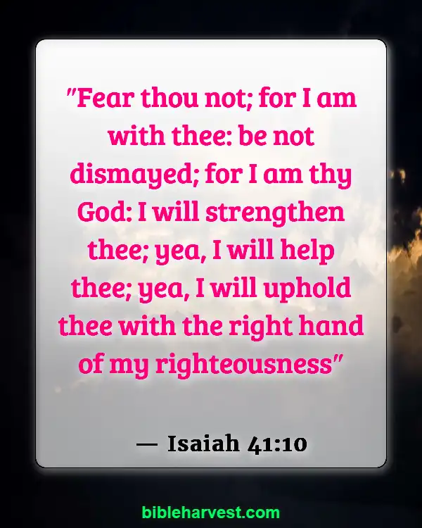 Bible verses About Earthquake (Isaiah 41:10)