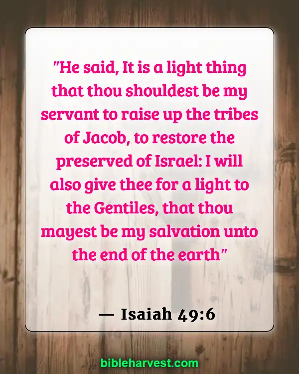 Verses About Israel (Isaiah 49:6)