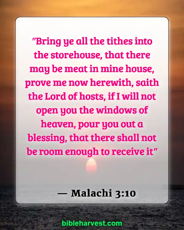 Bible Verses About Wealth (Malachi 3:10)