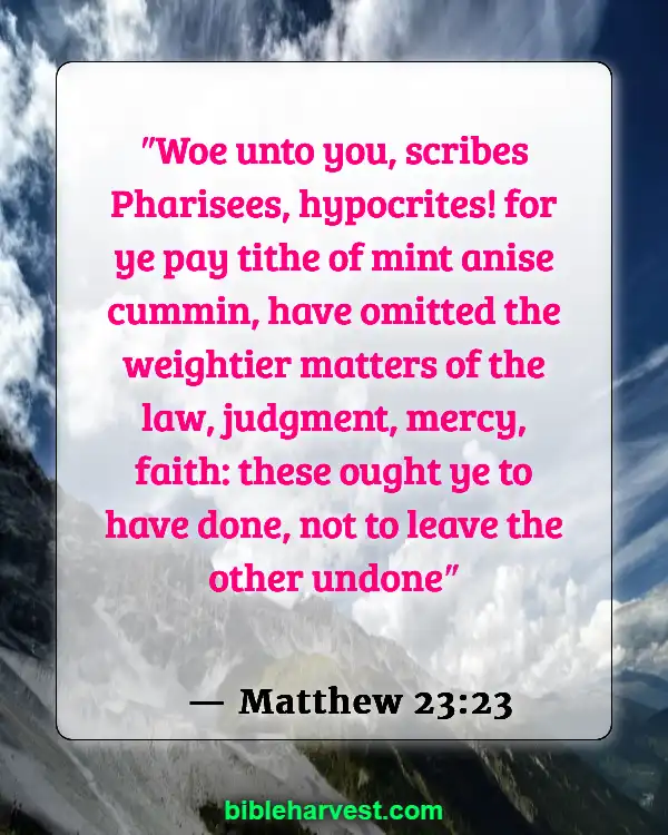 50 Bible Verses About Justice Of God (Matthew 23:23)