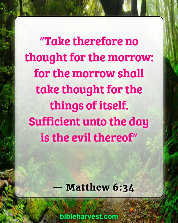 Bible Verses About Sadness (Matthew 6:34)