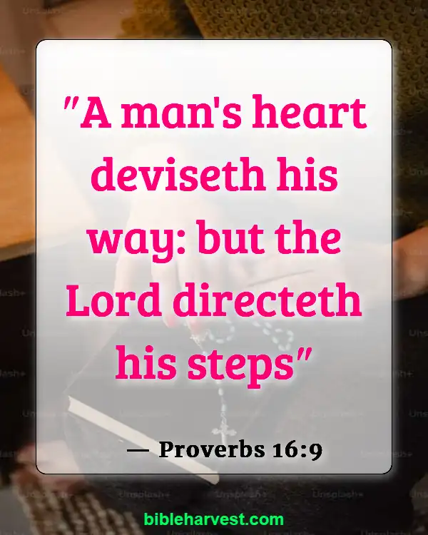 God Has A Plan For Your Life Bible Verse (Proverbs 16:9)