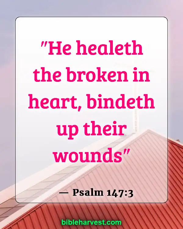 Bible Verses About Sadness (Psalm 147:3)